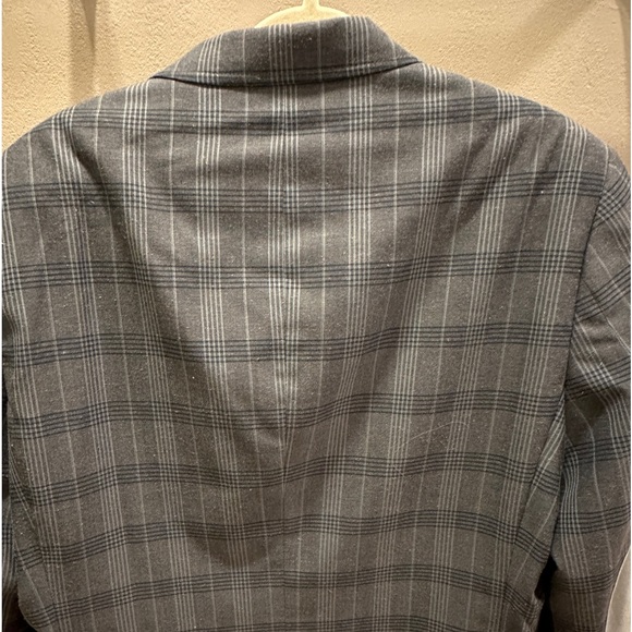 Haggar blue and white window pane men’s blazer sz 44L - Picture 2 of 8